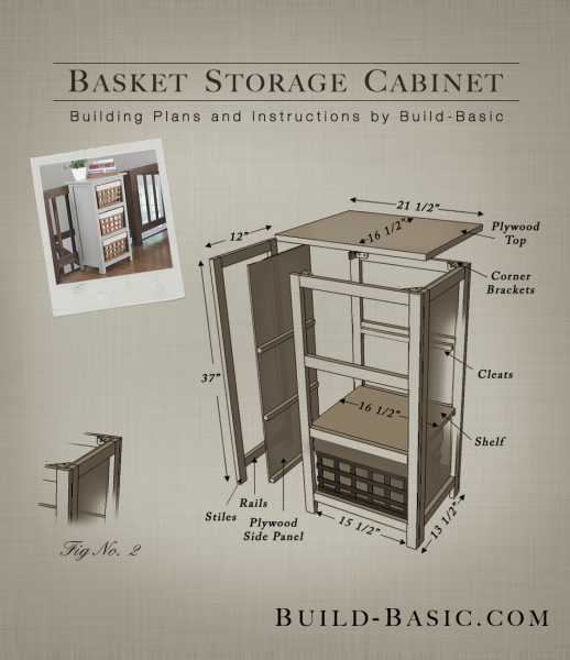 Build a Basket Storage Cabinet ‹ Build Basic
