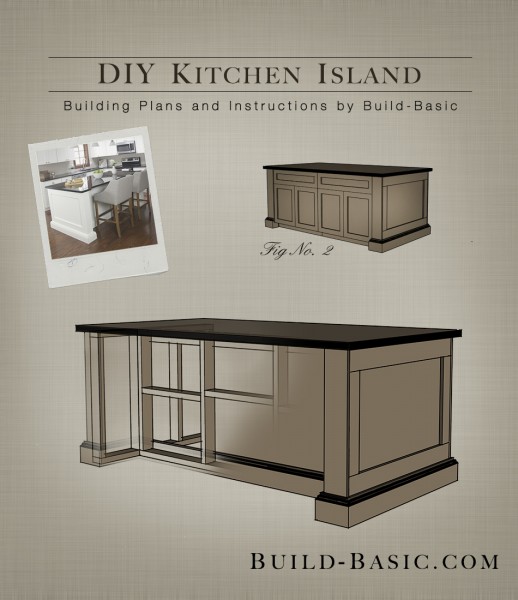 Build a DIY Kitchen Island - Building Plans by @BuildBasic www.build 