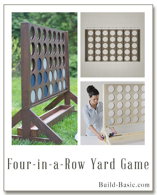 Four in a Row Yard Game by @BuildBasic - www.build-basic.com