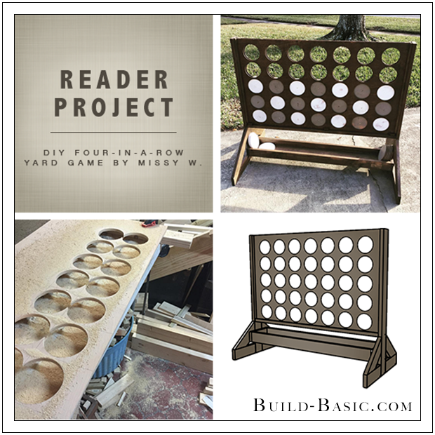 Build Basic Reader Project - DIY Four-in-a-Row Yard Game by Missy W. - www.build-basic.com