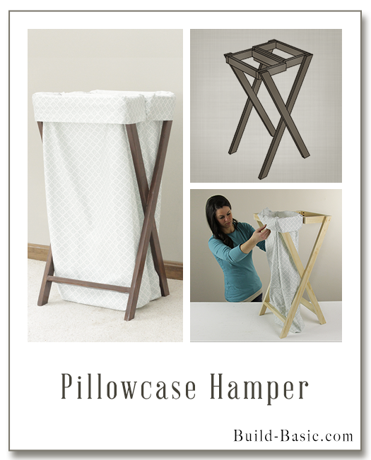 Build a Pillowcase Hamper - Building Plans by @BuildBasic www.build-basic.com