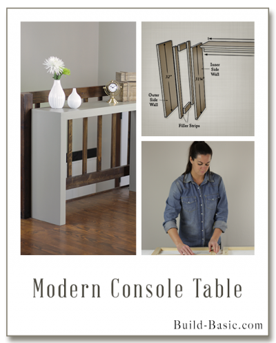 Build a Modern Console Table - Building Plans by @BuildBasic www.build-basic.com