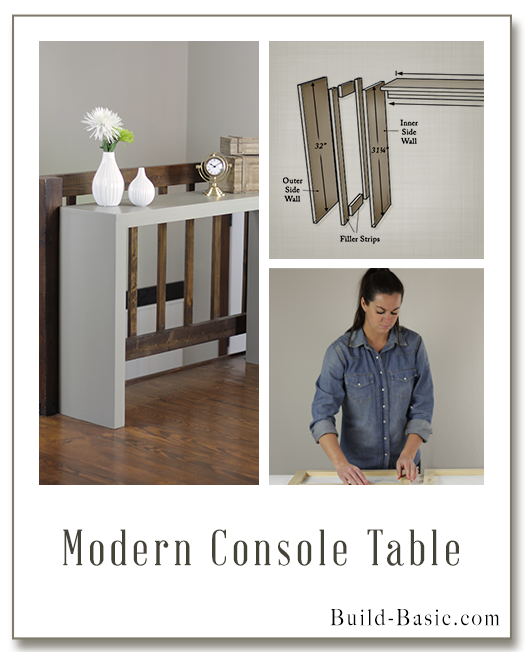 Build a Modern Console Table - Building Plans by @BuildBasic www.build-basic.com