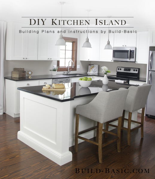 homemade kitchen island with seating