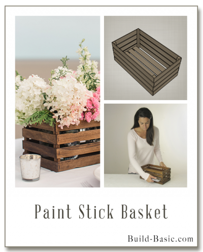 Build a Paint Stick Basket - Building Plans by @BuildBasic www.build-basic.com