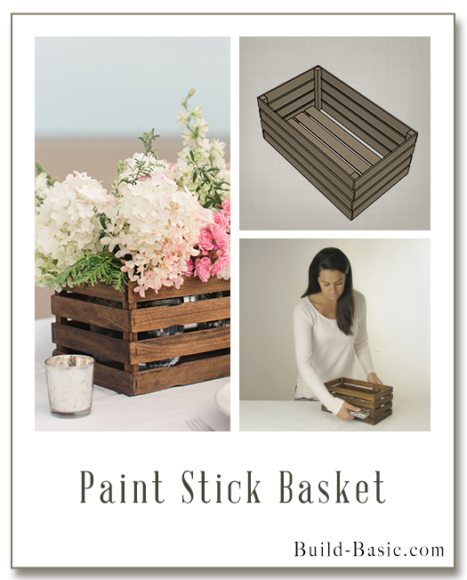 Build a Paint Stick Basket - Building Plans by @BuildBasic www.build-basic.com