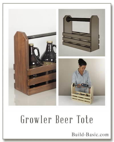Build a Growler Beer Tote - Building Plans by @BuildBasic www.build-basic.com