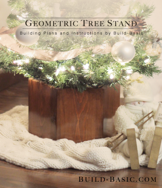 Build a Geometric Tree Stand - Building Plans by @BuildBasic www.build-basic.com