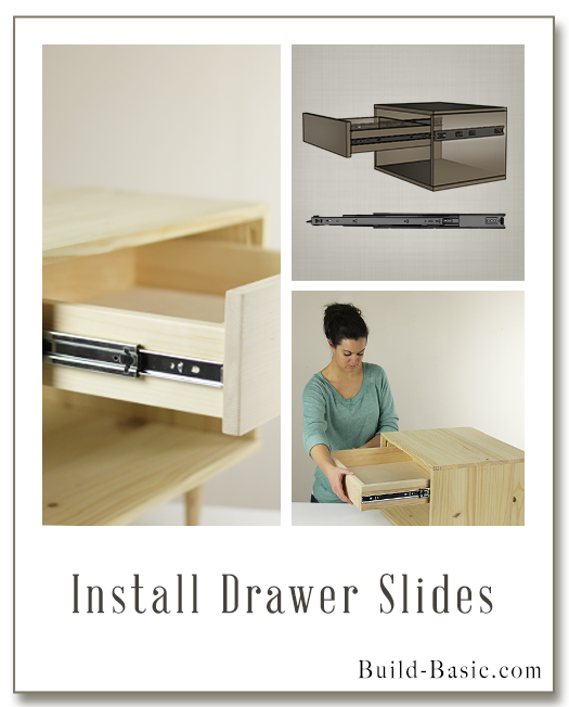 How to Install Drawer Slides - Building Plans by @BuildBasic www.build-basic.com