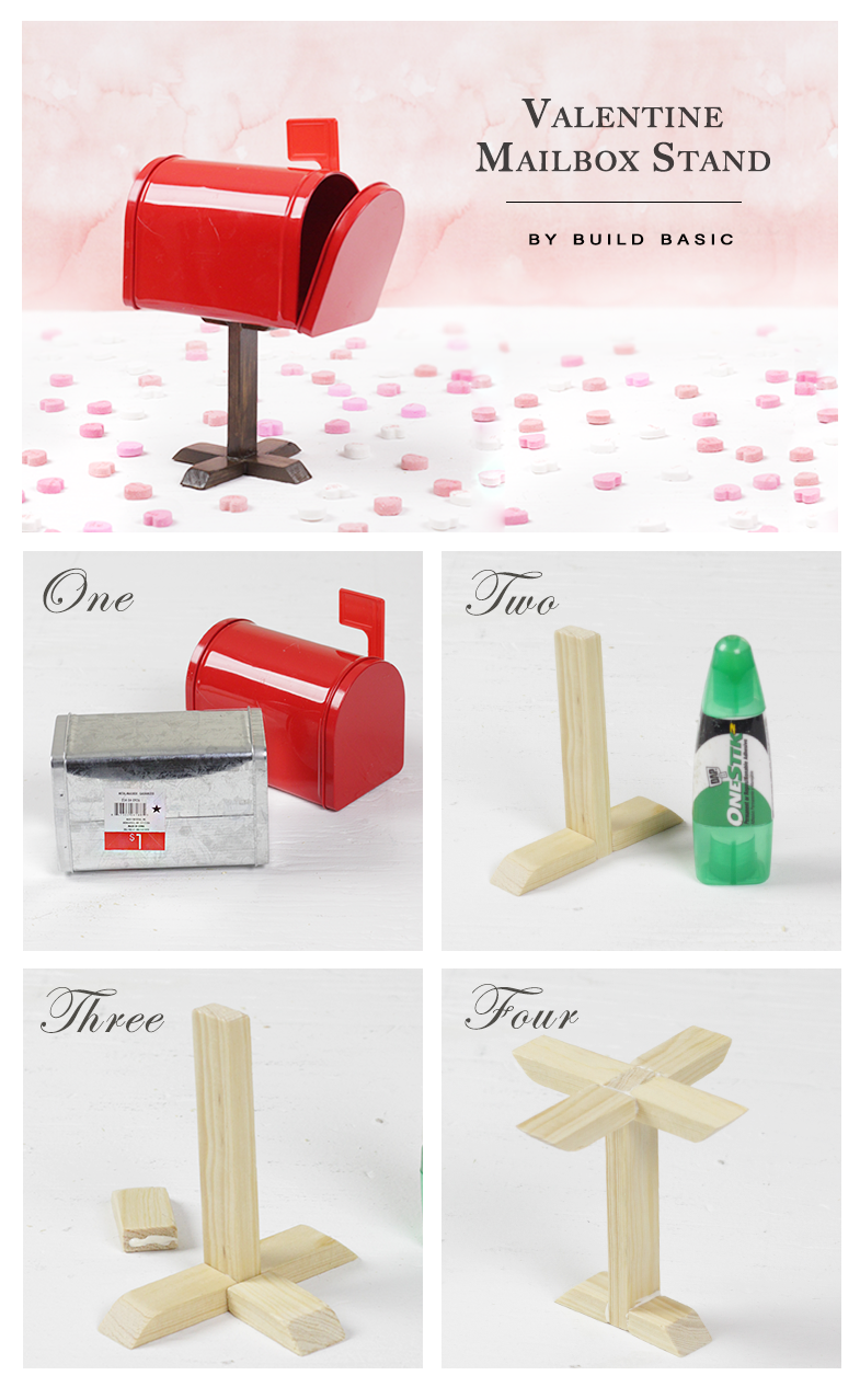 Make a Valentine Mailbox Stand - Project by @BuildBasic www.build-basic.com 