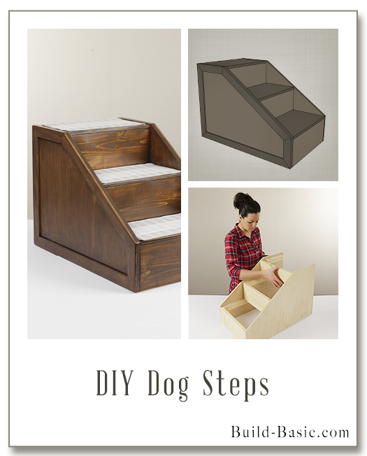 Build DIY Dog Steps - Building Plans by @BuildBasic www.build-basic.com
