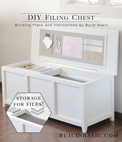 Build a DIY Filing Chest - Building Plans by @BuildBasic www.build-basic.com