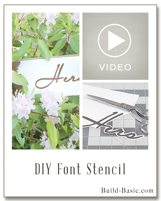Make a DIY Font Stencil - Project Plans by @BuildBasic www.build-basic.com