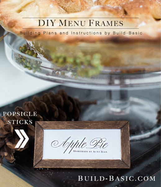 Build DIY Menu Frames - Building Plans by @BuildBasic www.build-basic.com