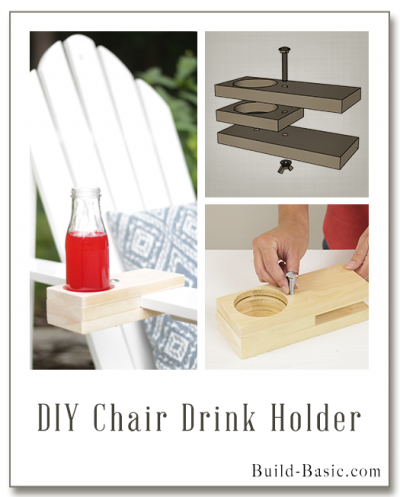 Build a DIY Chair Drink Holder - Building Plans by @BuildBasic www.build-basic.com