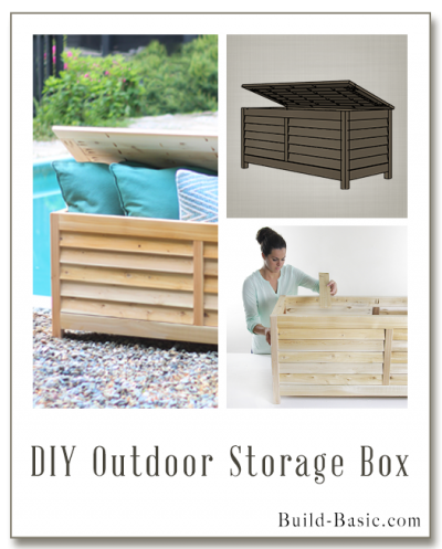 Build a DIY Outdoor Storage Box - Building Plans by @BuildBasic www.build-basic.com