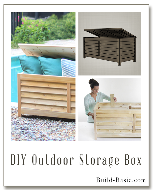 Build a DIY Outdoor Storage Box - Building Plans by @BuildBasic www.build-basic.com
