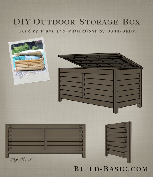 Build A Diy Outdoor Storage Box Build Basic