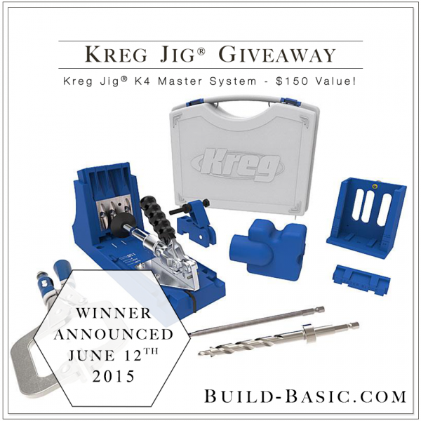 Kreg Jig Giveaway by Build Basic - www.build-basic.com