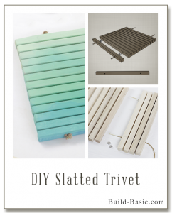 Build a DIY Slatted Trivet - Building Plans by @BuildBasic www.build-basic.com