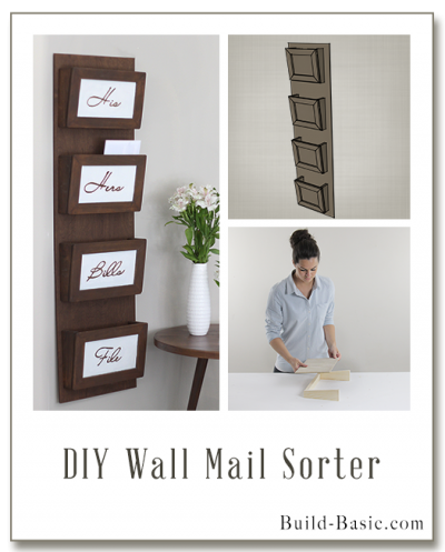 Build a DIY Wall Mail Sorter - Building Plans by @BuildBasic www.build-basic.com