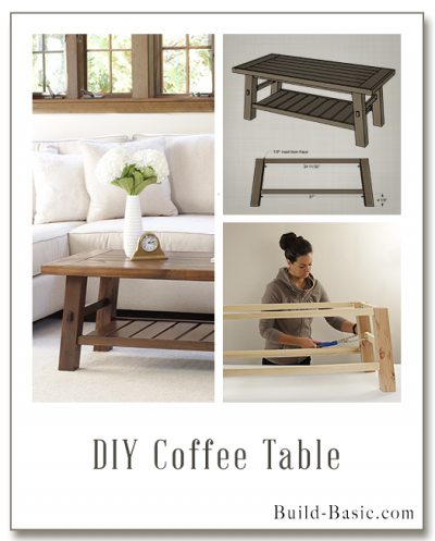 Build a DIY Coffee Table - Building Plans by @BuildBasic www.build-basic.com