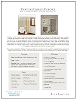 The Build Basic Custom Closet System - Custom Closet Cabinet - Printable Part One