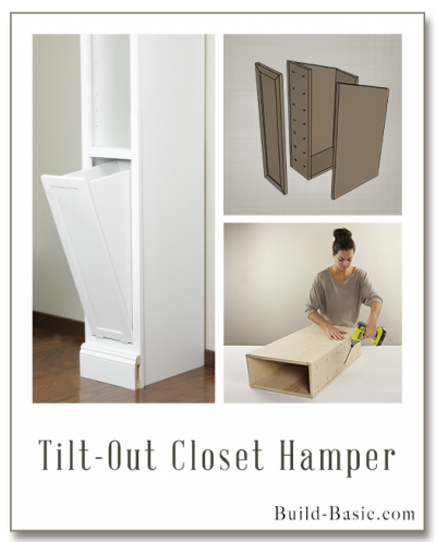 Tilt-Out Closet Hamper – Part of The Build Basic Closet System –Building Plans by @BuildBasic www.build-basic.com