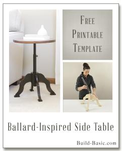 Build a Ballard-Inspired Side Table – Building Plans by @BuildBasic www.build-basic.com