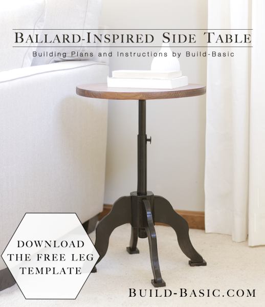 Build a Ballard-Inspired Side Table – Building Plans by @BuildBasic www.build-basic.com