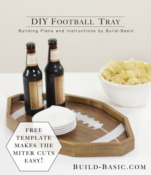 Build a DIY Football Tray – Building Plans by Build Basic @BuildBasic www.build-basic.com
