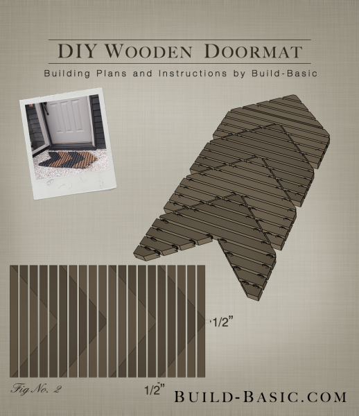 Build a DIY Wooden Doormat - Building Plans by @BuildBasic www.build-basic.com