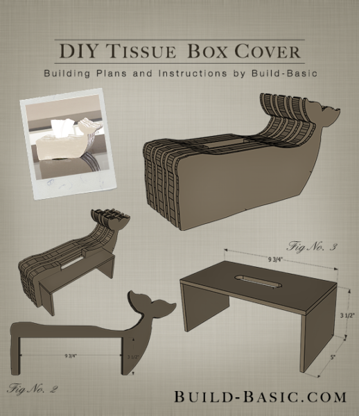 Build a DIY Tissue Box Cover – Building Plans by @BuildBasic www.build-basic.com