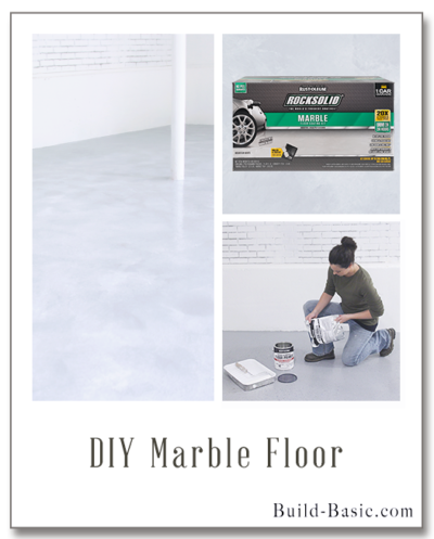 How to DIY Marble Floor by @BuildBasic - Display Frame