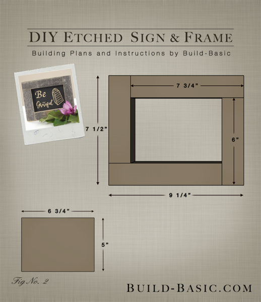 DIY Etched Sign adn Frame by Build Basic - Project Opener - Drawing