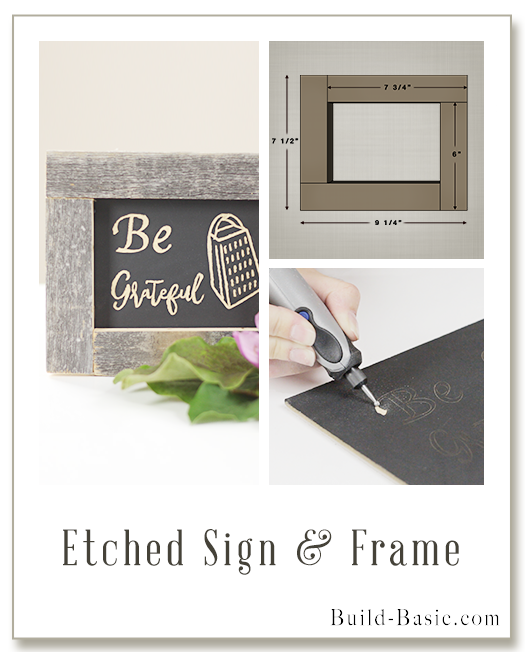 DIY Etched Sign and Frame - Display Frame