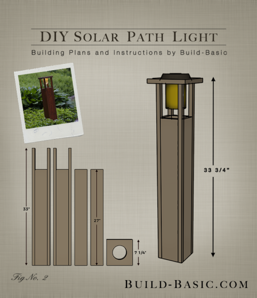 DIY Solar Path LIght by Build Basic - Project Opener - Drawing